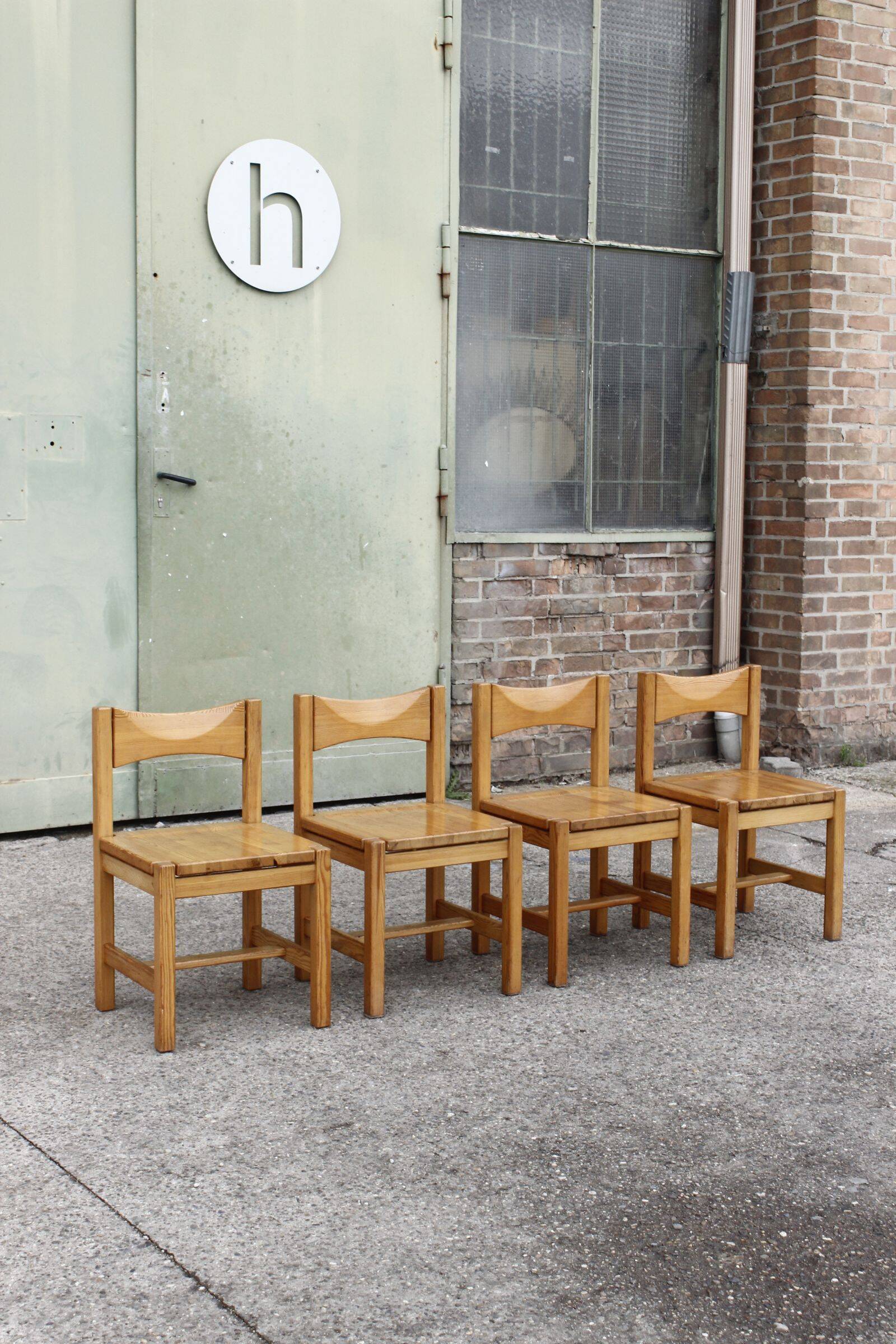 Table à manger & chaises Hongisto en pin par Ilmari Tapiovaara pour Laukaan Puu