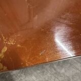 Guy Lefèvre coffee table for Maison JANSEN, imitation lacquer top, circa 1970.