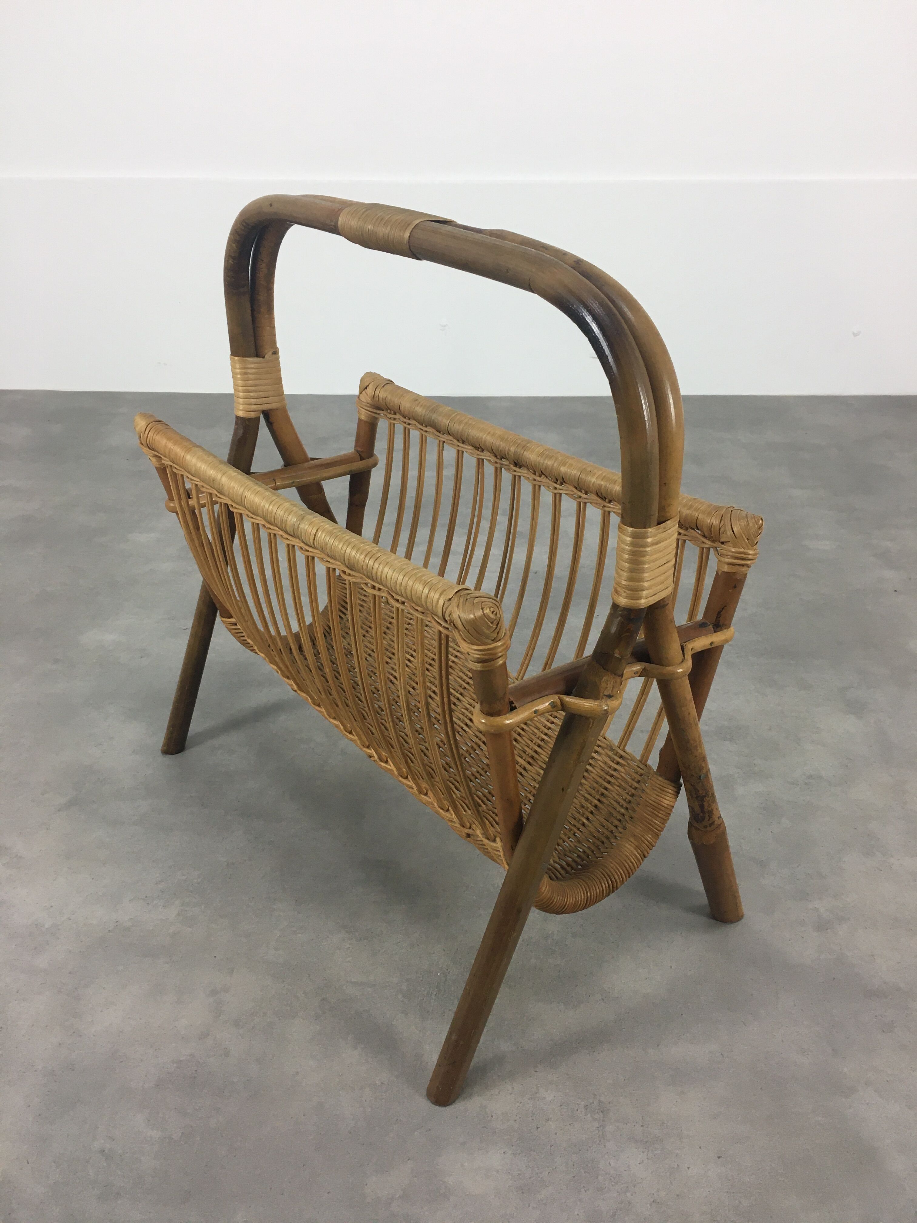 Rattan magazine door 60s