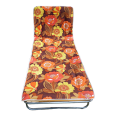 Chaise longue bain de soleil transat pliable Vintage