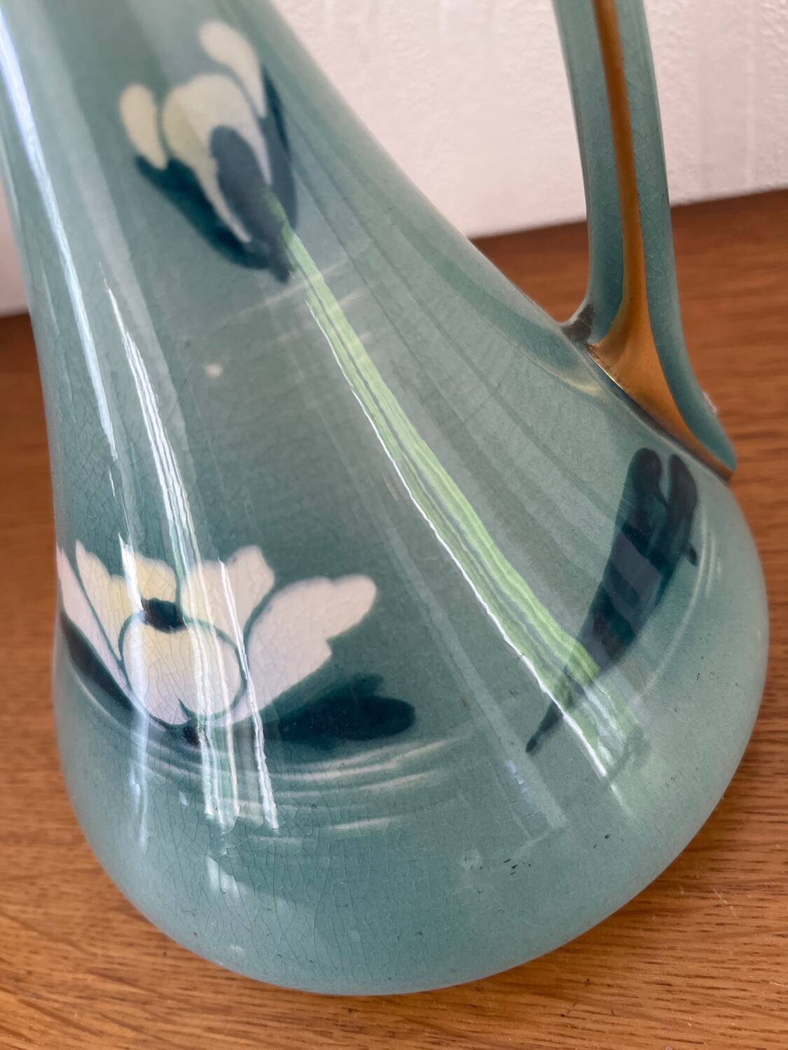 Ewer water lily model in luneville kg art deco