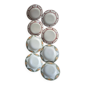 assiettes anciennes Art - badonviller