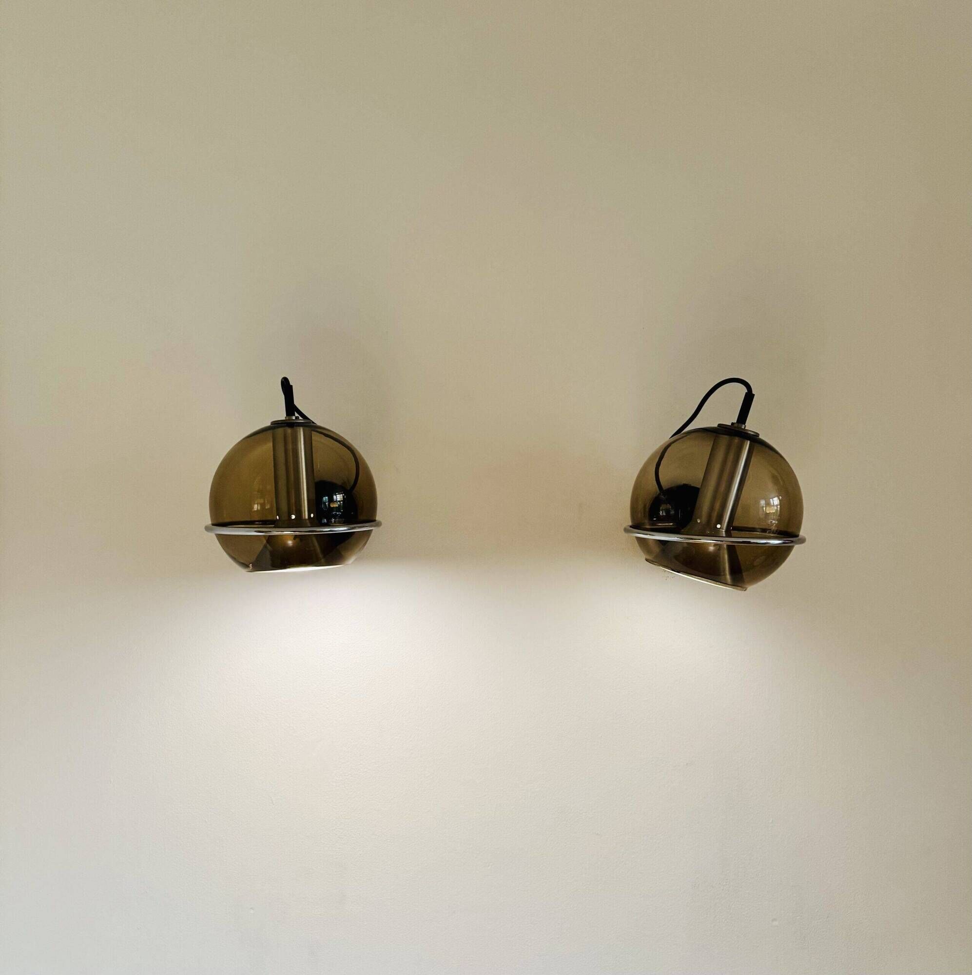 Globe Wall Lamps By Frank Ligtelijn For Raak Amsterdam, The Netherlands, 1960S