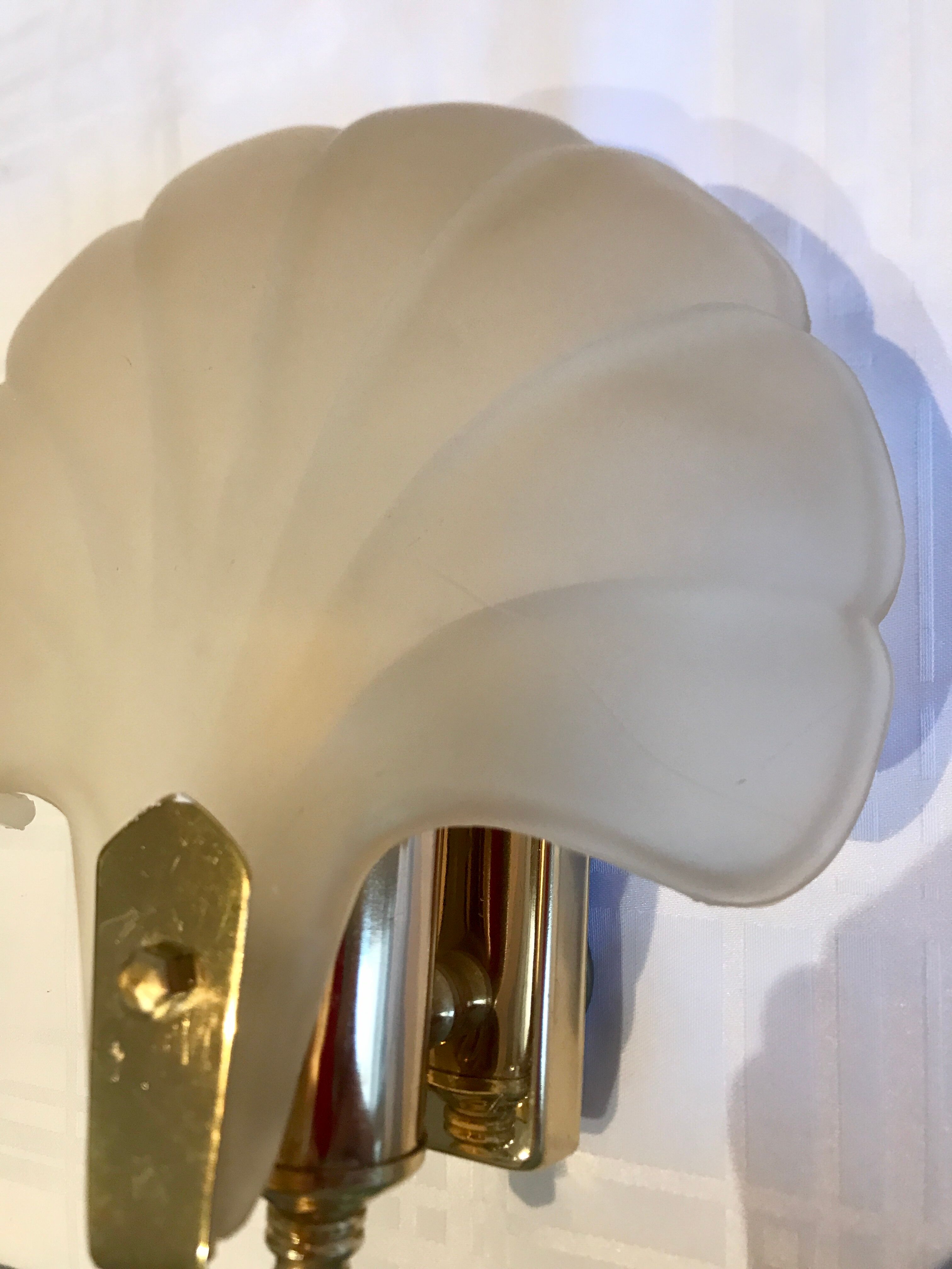 Pair of shell sconces