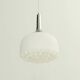 Opal glass chandelier by Peill & Putzler, Germany, 1960s.