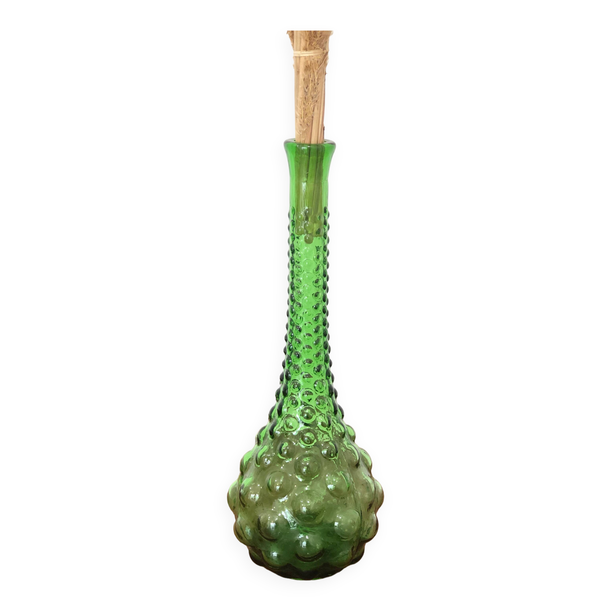 Italian glass carafe from Empoli from the 50s/60s