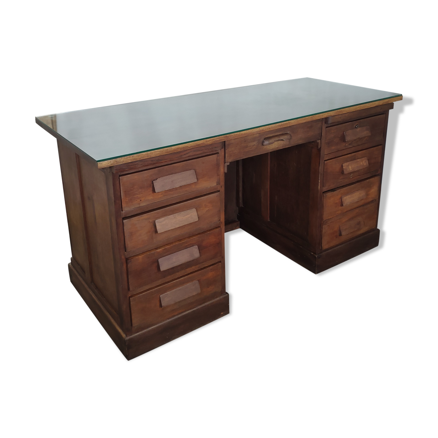 Bureau administration 9 tiroirs vintage