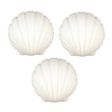 Minimalist Opaline Glass Shell-Shaped Wall Light from Limburg, Germany, 1970s