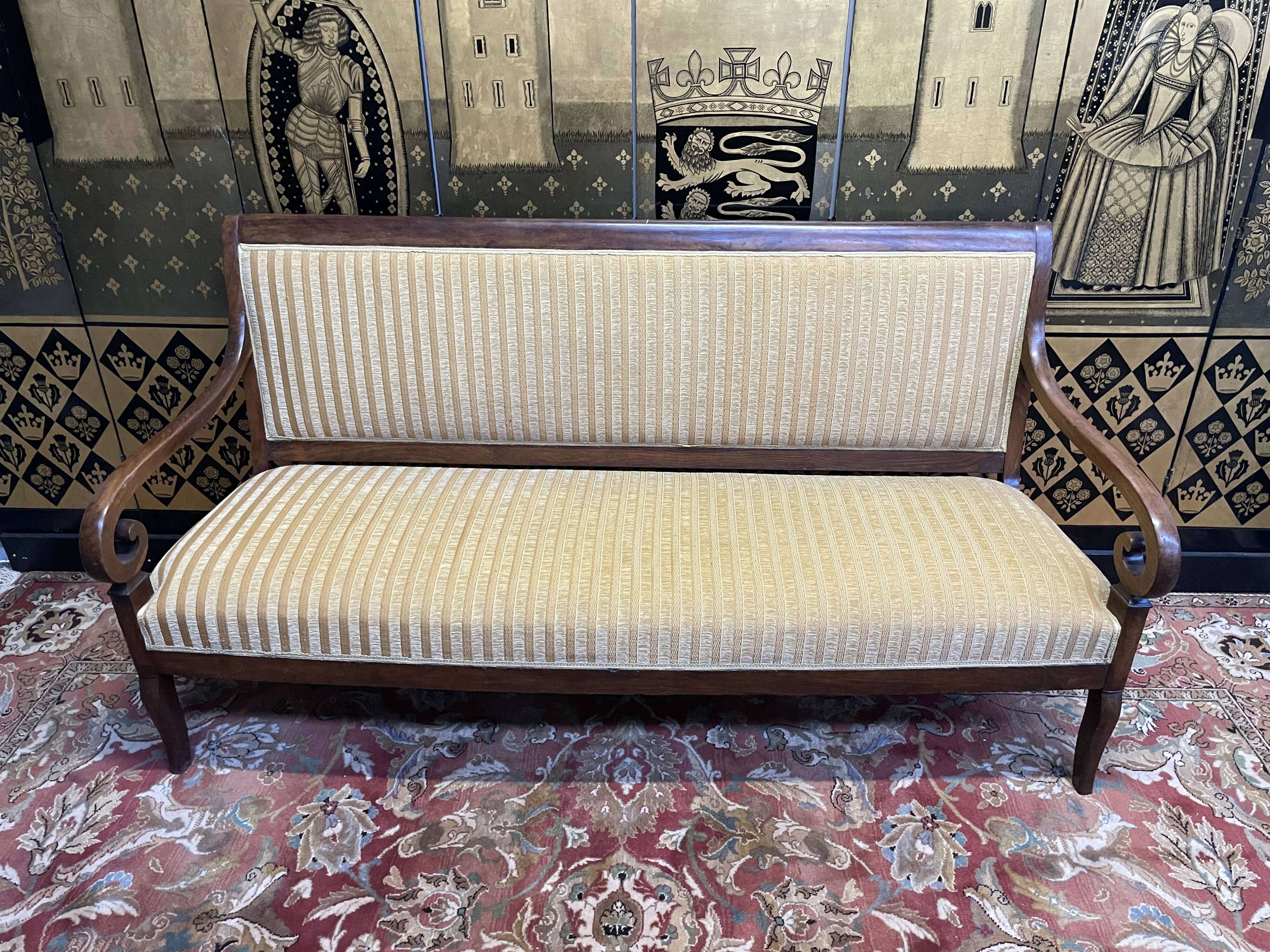 Empire walnut period living room