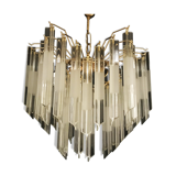 Venini Triedi Crystal Chandelier 1970