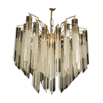 Lustre Venini Triedi en cristal 1970