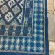 Tapis kilim margoum berbère bleu fait à la main 170x256cm