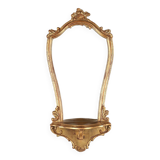 Romantic baroc style mirror with original label “Deknudt”, Belgium, 1970s