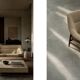 Mid-Century Scandinavian Modern 2Seater Brown Fabric Grace Sofa  from Ikea
