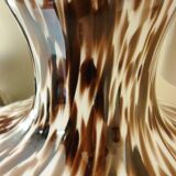 Pendant light in white opal glass with black speckles, 1960s/1970s