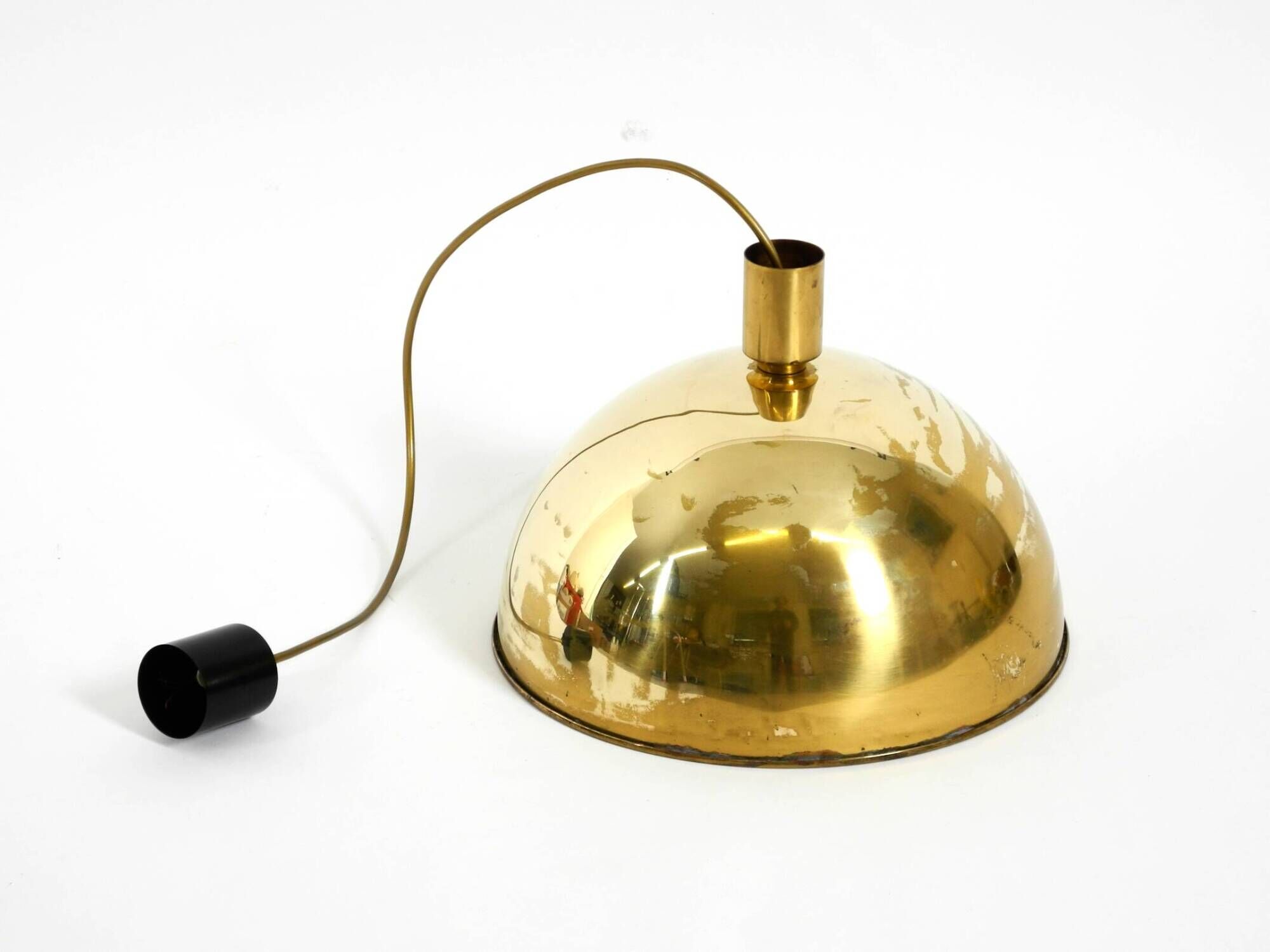 Original Florian Schulz brass pendant lamp | Model "Posa" | 1970s