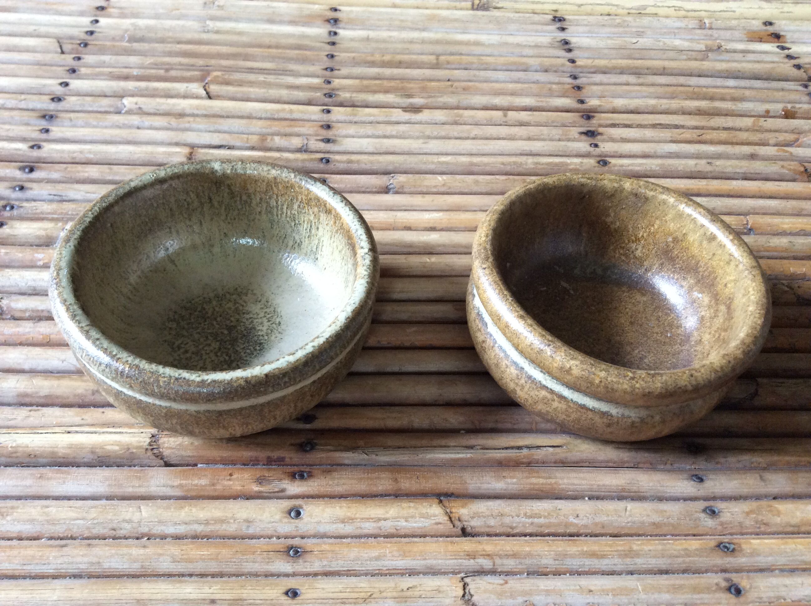 Set of 4 sandstone ramekins