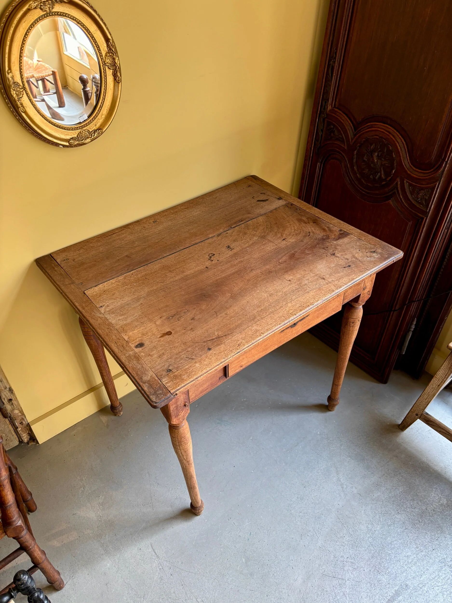 Side table, walnut desk, 18th century