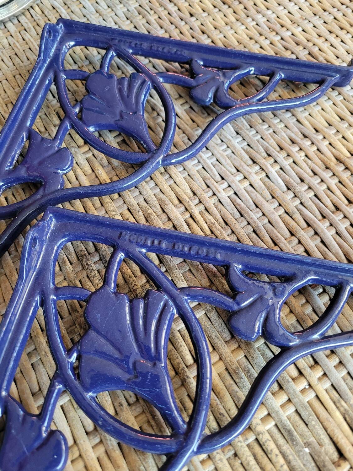 Pair of shelf brackets