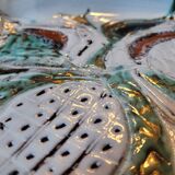 Old vintage ceramic dish Vallauris 50s 60s