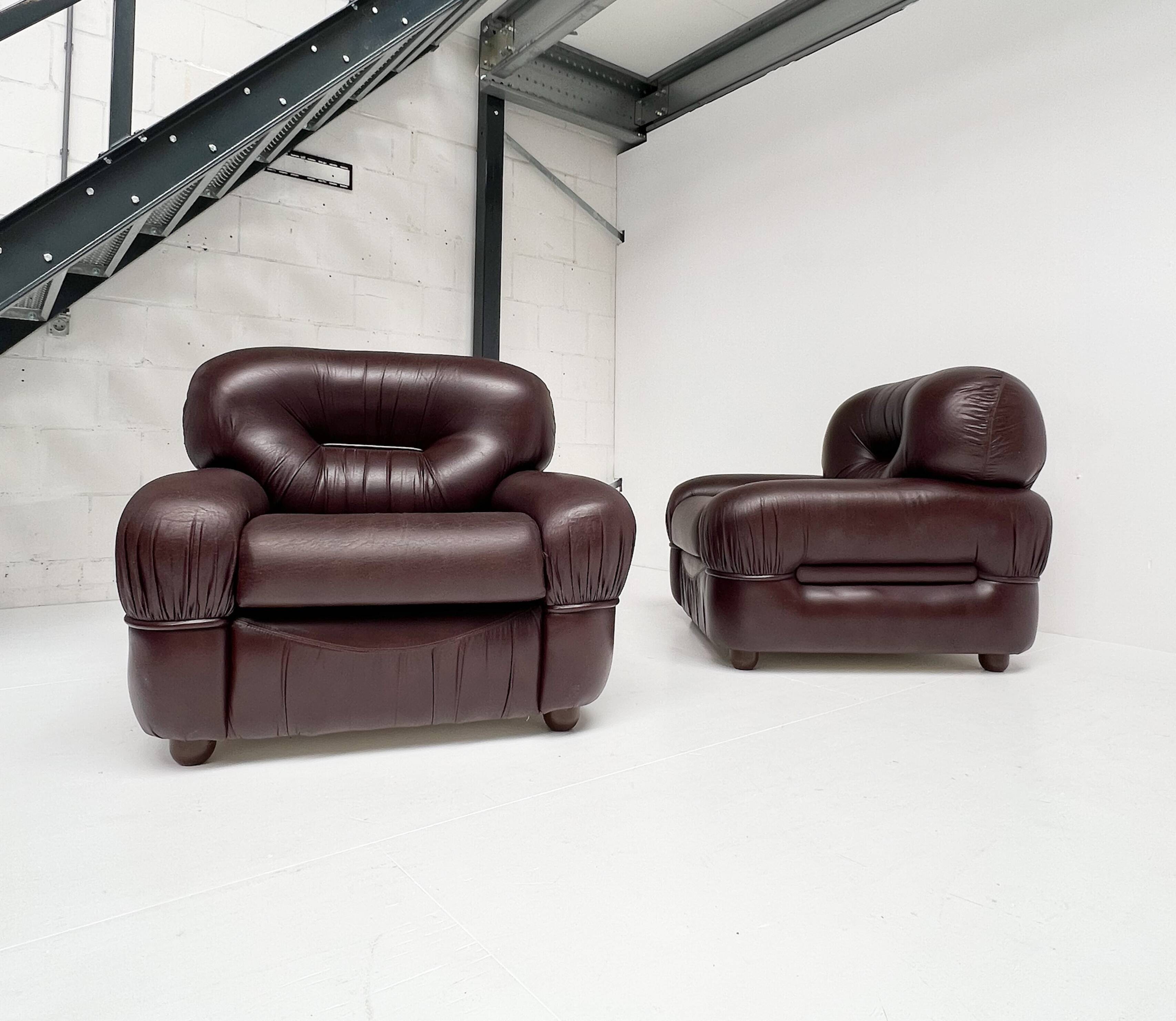 Italian lounge chair attributed to Sapporo, 1970s