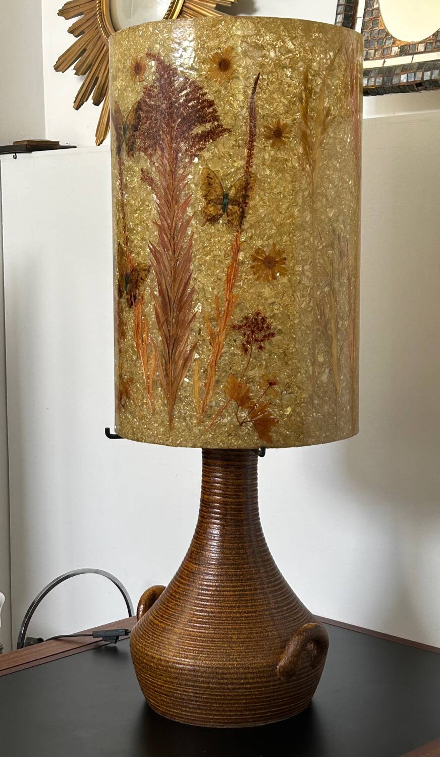 Large Accolay Ceramic and Resin Lamp