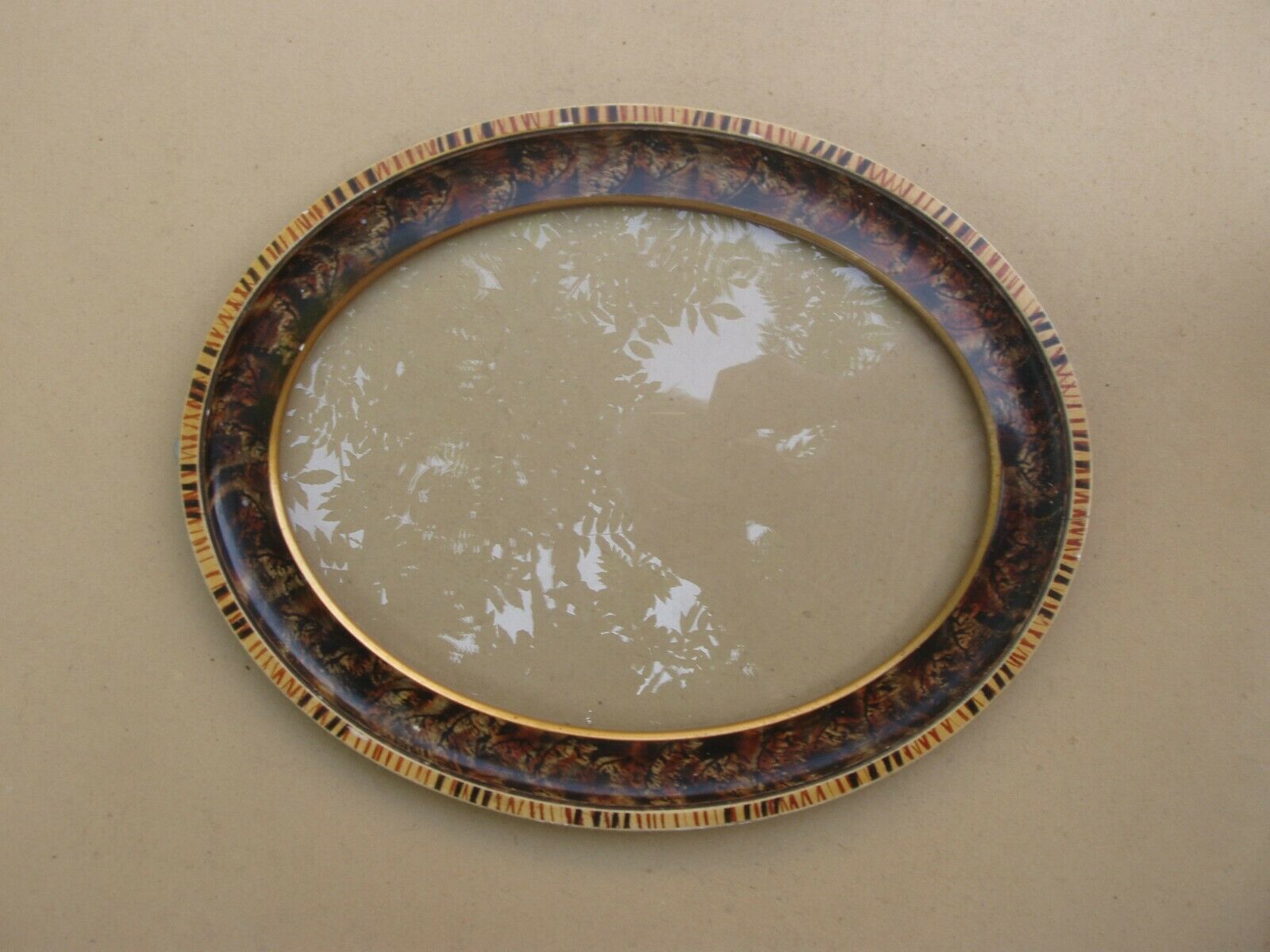 Beautiful old wooden oval frame - Art Deco 1920