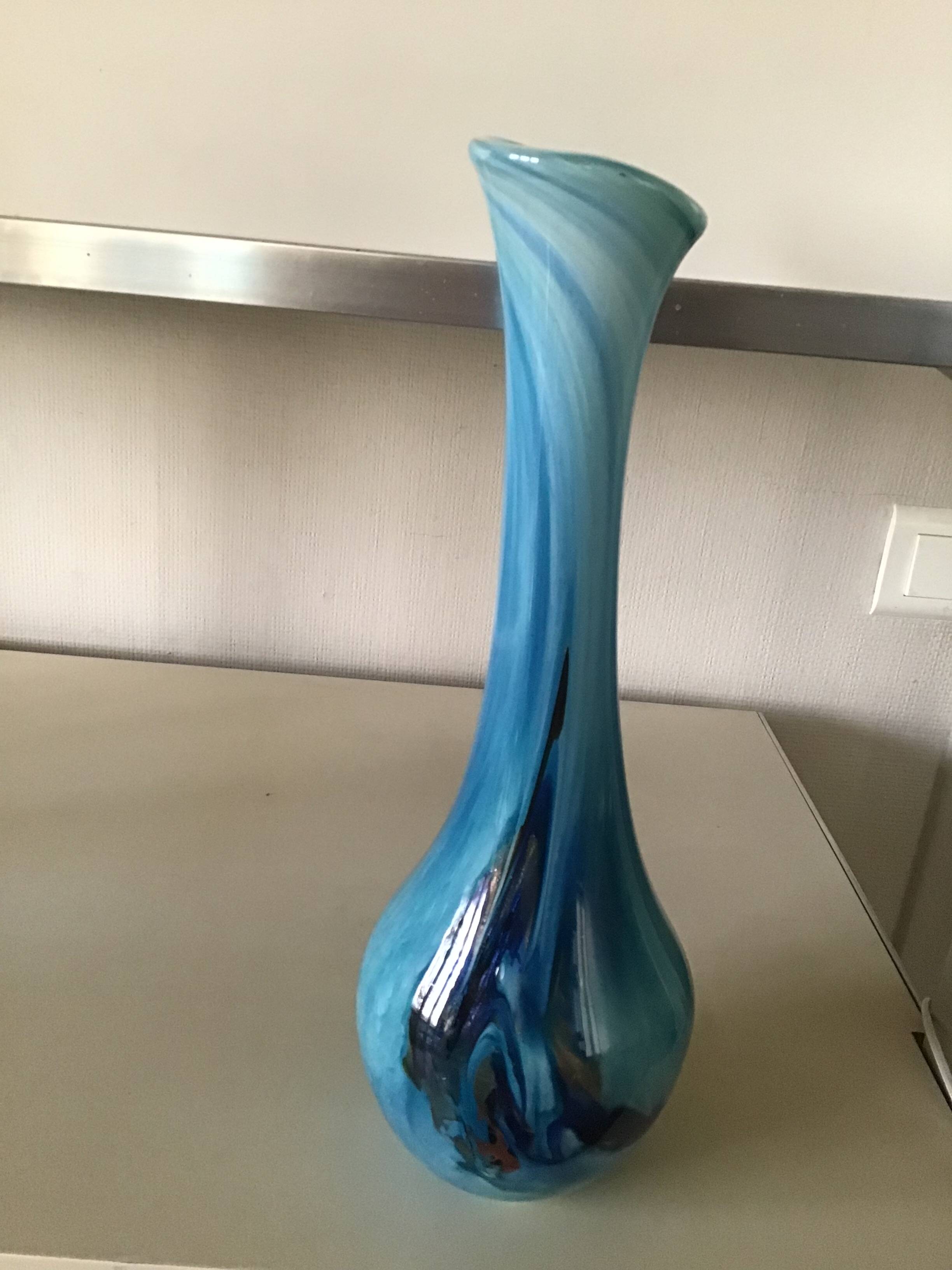 Murano blown glass vase