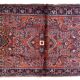 Handmade antique Persian Sarouk rug 3.2' x 5.2' (97cm x 158cm) 1920s
