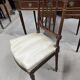 Flat desk and Louis XVI style chair in mahogany veneer (nineteenth century)