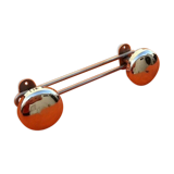 Former industrial-style wall coat rack