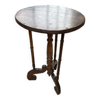 19th century oak pedestal console