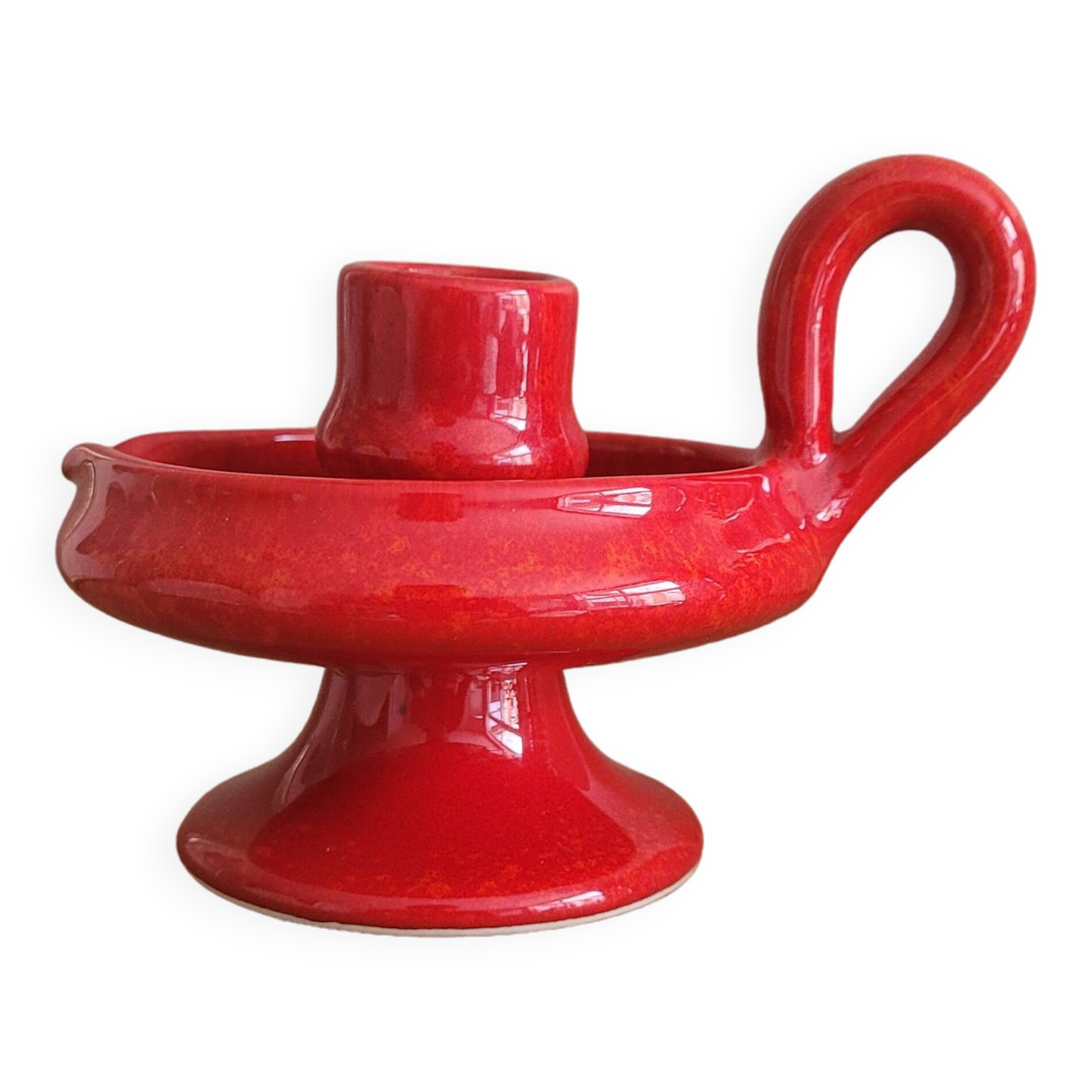 La Redoute x Selency ceramic candle holder 12 red