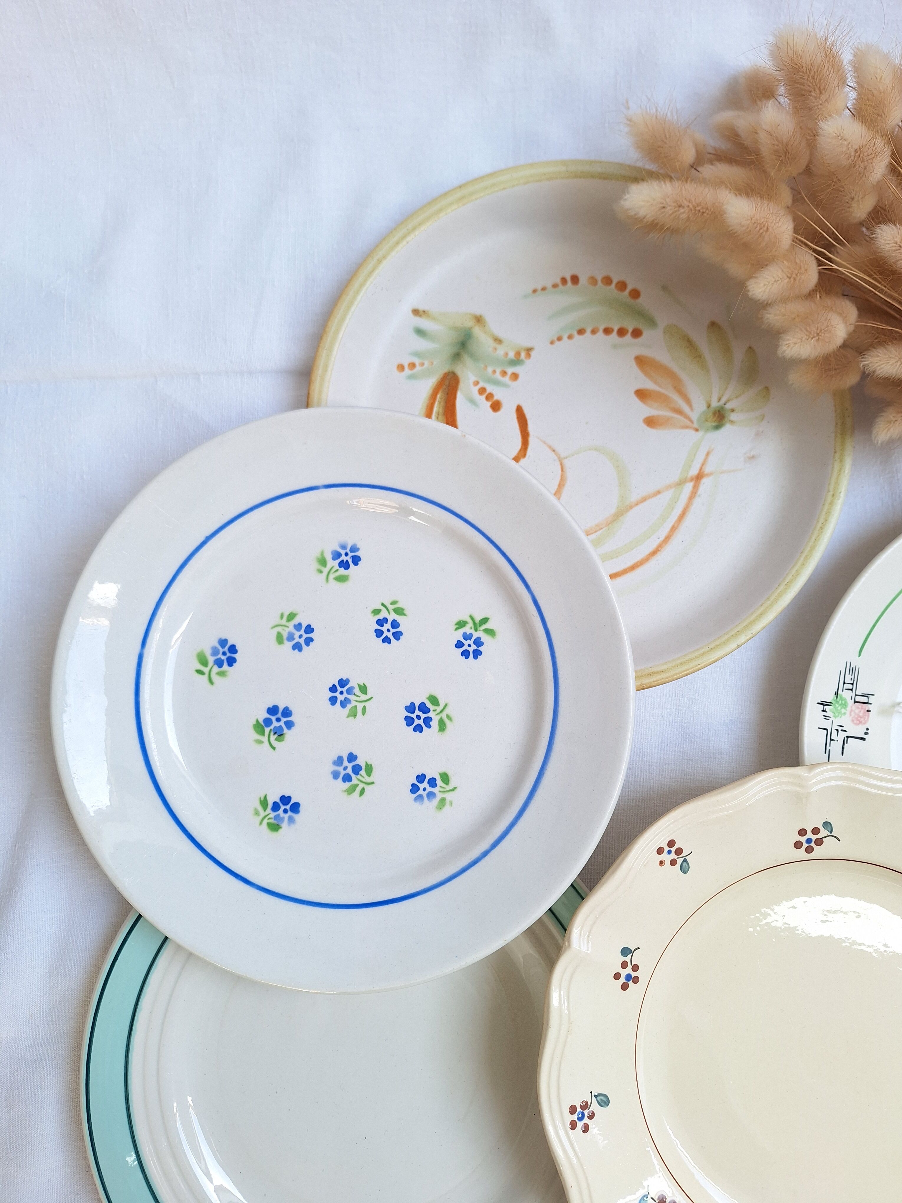Henriot flat plates, Céranord, Sarreguemines Digoin