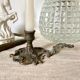 Antique style thumb candle holder