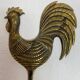 Solid Brass Zoomorphic Rooster Wall Candle Holder