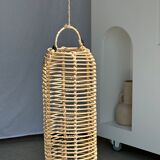 Small lantern-shaped rattan suspension H35 D15