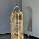 Small lantern-shaped rattan suspension H35 D15