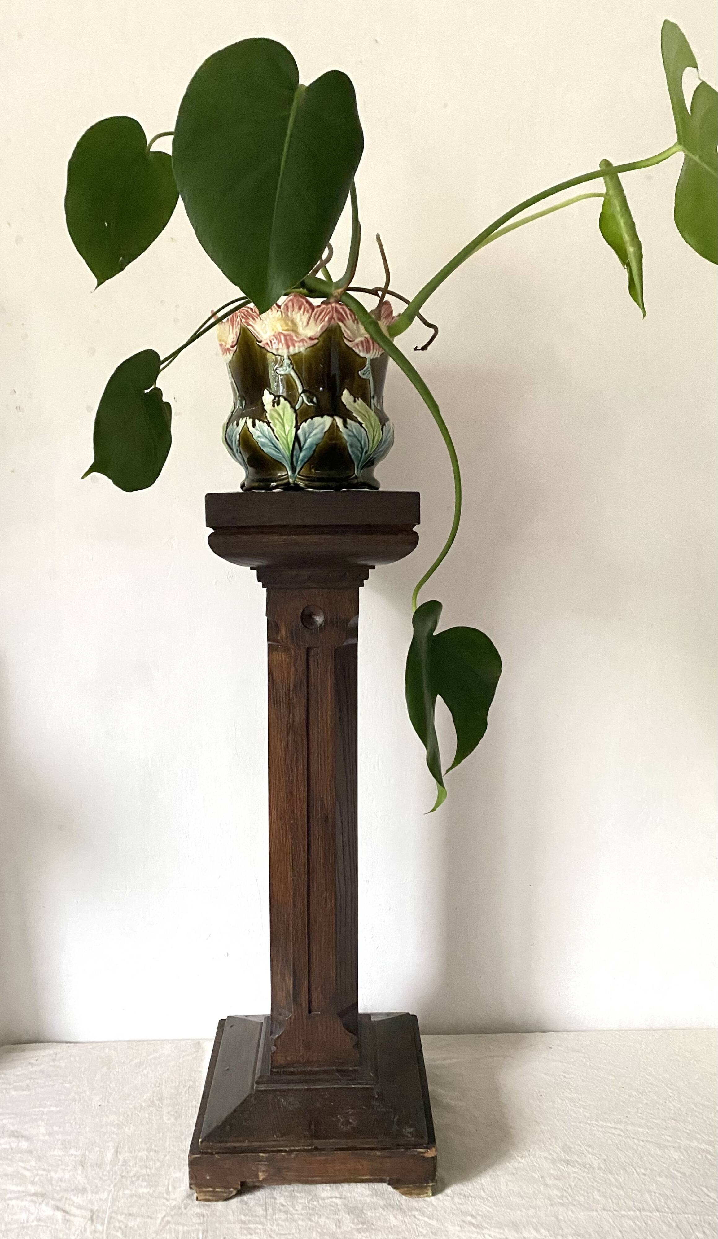 Rustic wooden column