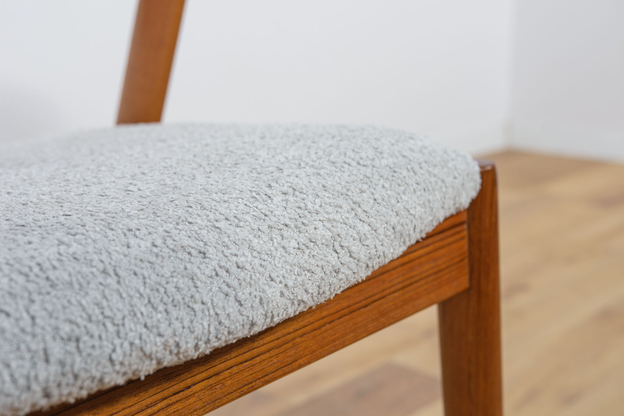 Mid Century Teak Model 42 Dining Chairs by Kai Kristiansen for Schou Andersen, 1960s, Set of 4