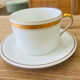 Cup and saucer in porcelain
