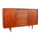 XL HP Hansen Scandinavian Design Teak Wooden Highboard Credenza Denmark 60s