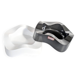 Paire de vide-poche Space Age | Noir et blanc | Walter Zeischegg pour Helit