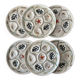 Set of 6 Vintage Ceramic Oyster Plates MBFA PORNIC Made in