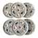 Set of 6 Vintage Ceramic Oyster Plates MBFA PORNIC Made in