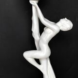 Art deco earthenware lamp