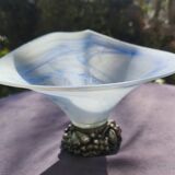 Murano glass centerpiece with 925 silver base