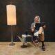 Vintage space age design floor lamp DAB Spain David Abad