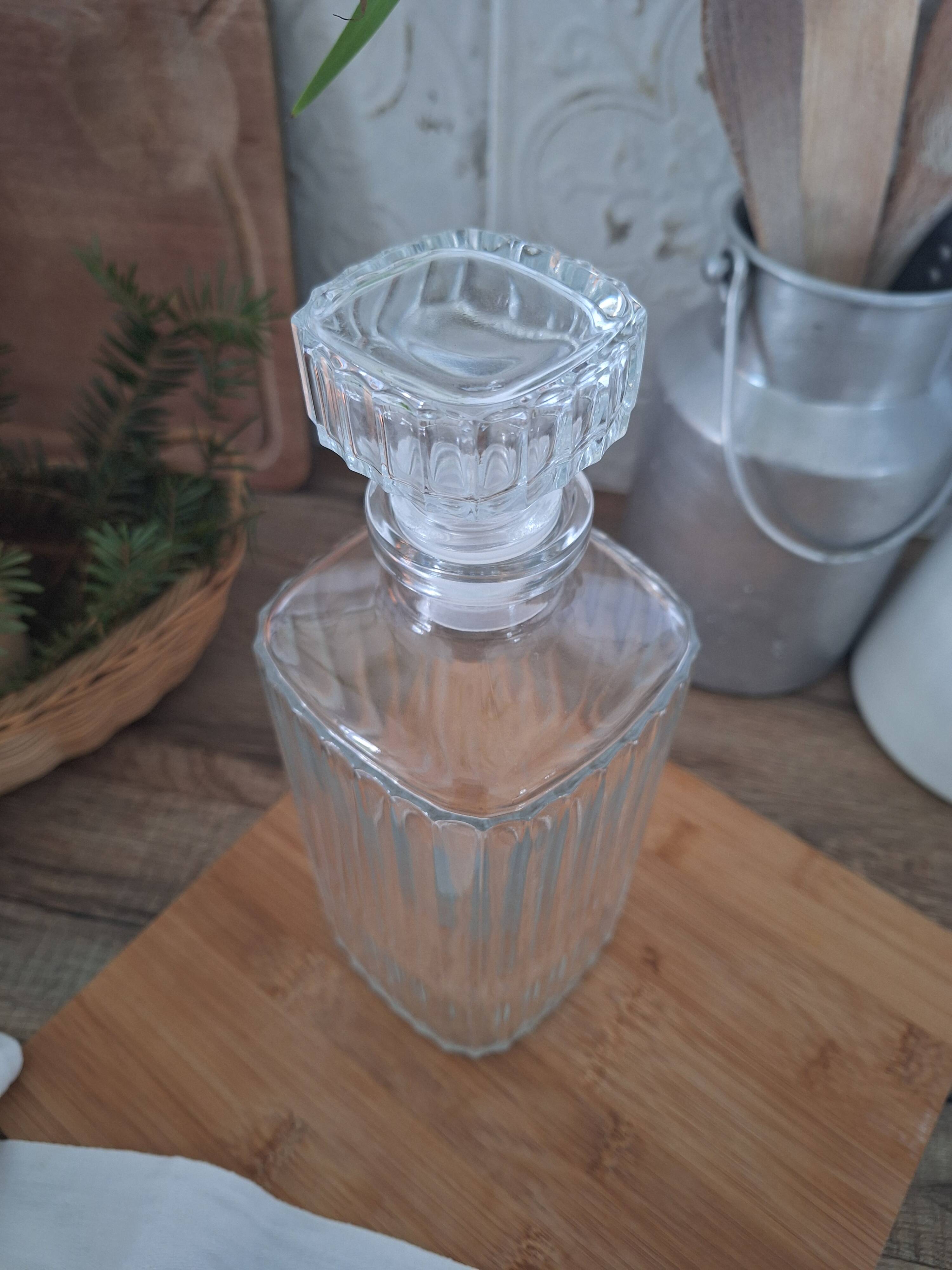 Carafe à whisky en verre striés Luminarc vintage