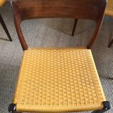 Set of four chairs Möller 77 rope